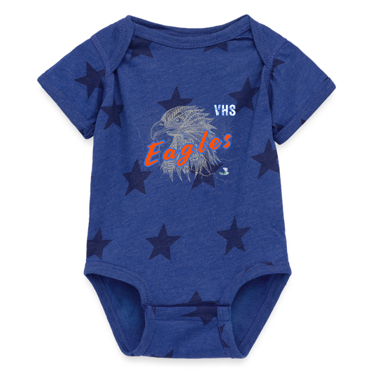 Eagles Artistic Baby Super Star Print One Piece - royal star