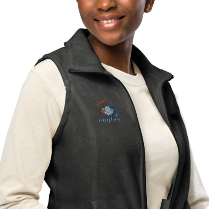 New Women’s Vienna Eagles Columbia Fleece Vest - Team Spirit Apparel 