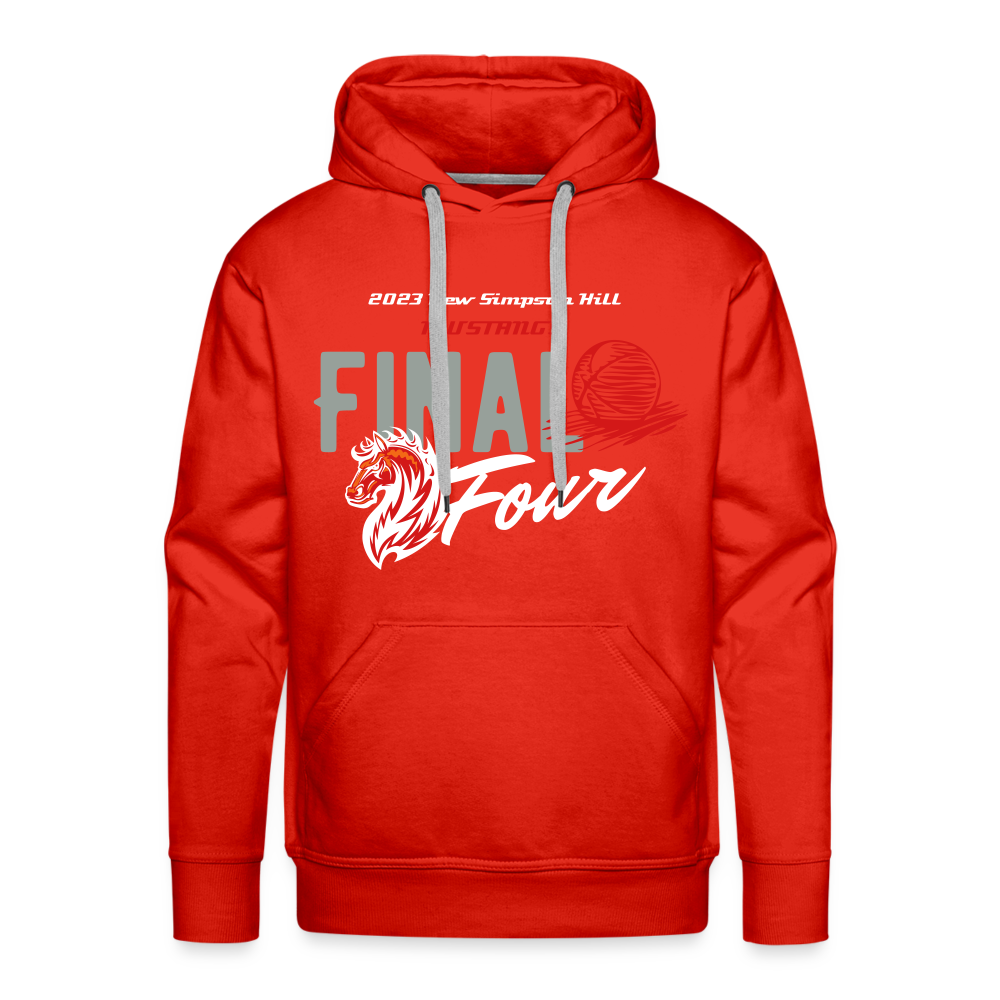 New Simpson Hill Mustangs 2023 "Final Four" Premium Hoodie - red