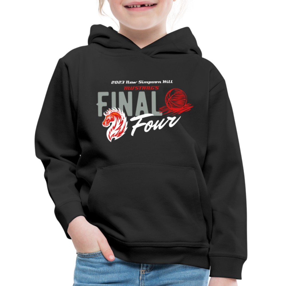 New Simpson Hill 2023 "Final Four" Kids‘ Premium Hoodie - black