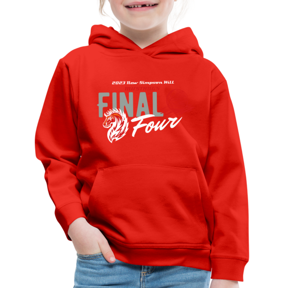 New Simpson Hill 2023 "Final Four" Kids‘ Premium Hoodie - red