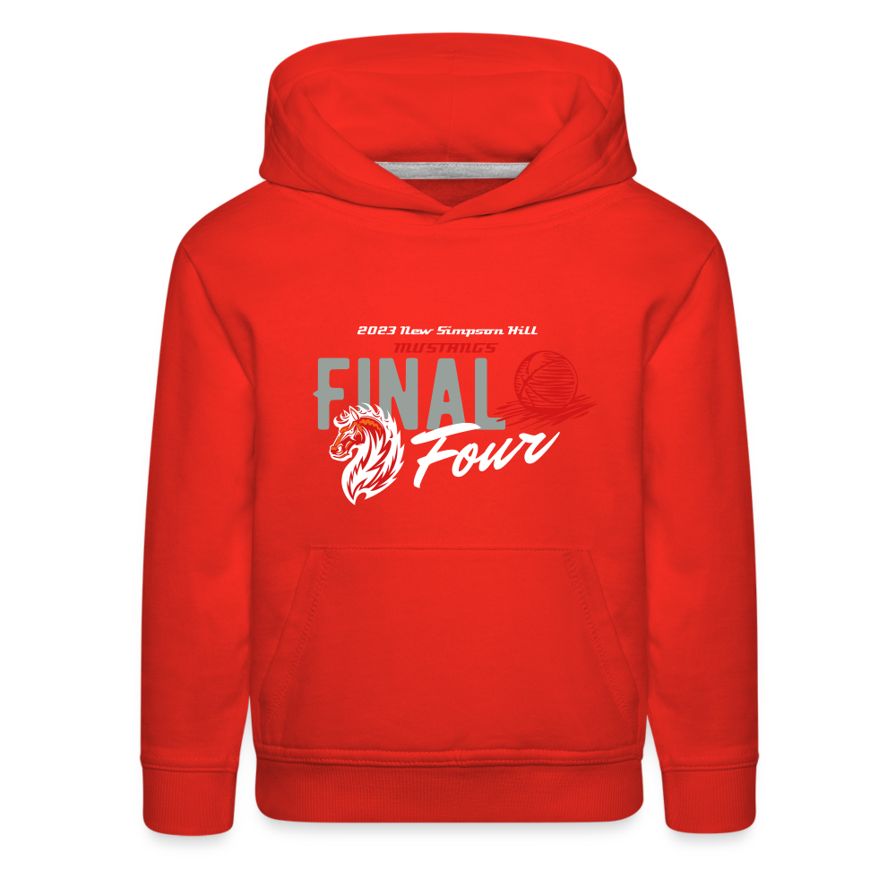 New Simpson Hill 2023 "Final Four" Kids‘ Premium Hoodie - red