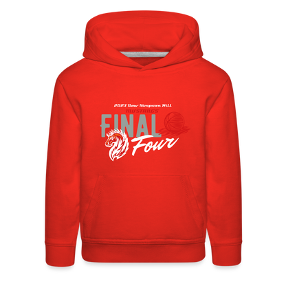 New Simpson Hill 2023 "Final Four" Kids‘ Premium Hoodie - red