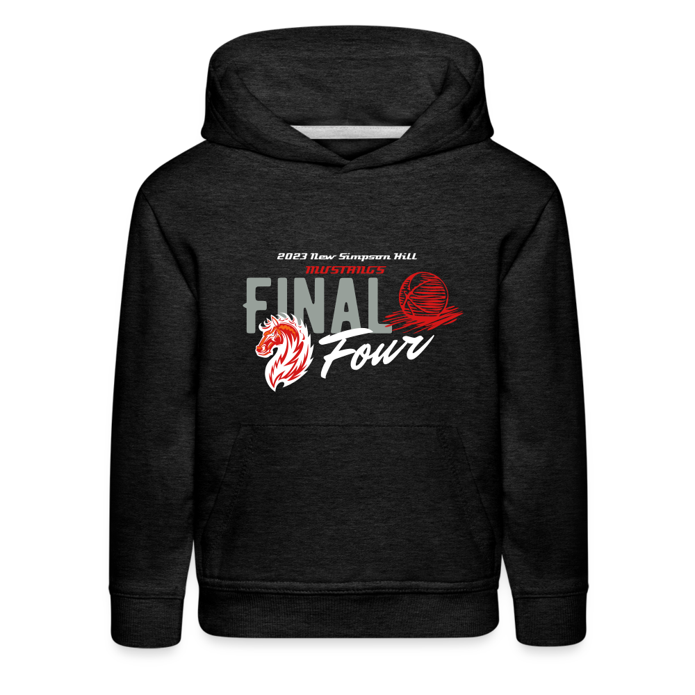 New Simpson Hill 2023 "Final Four" Kids‘ Premium Hoodie - charcoal grey