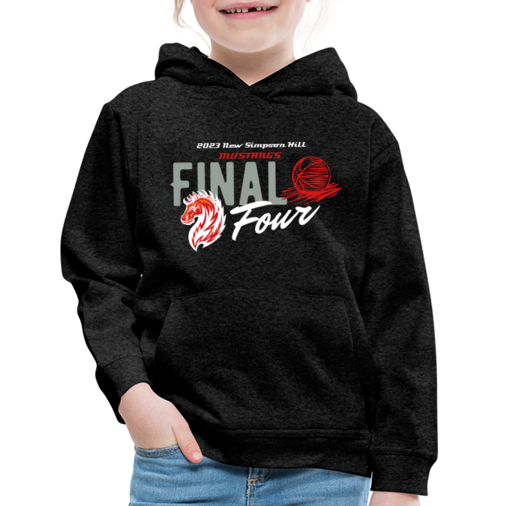 New Simpson Hill 2023 "Final Four" Kids‘ Premium Hoodie - charcoal grey