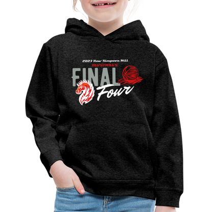 New Simpson Hill 2023 "Final Four" Kids‘ Premium Hoodie - charcoal grey