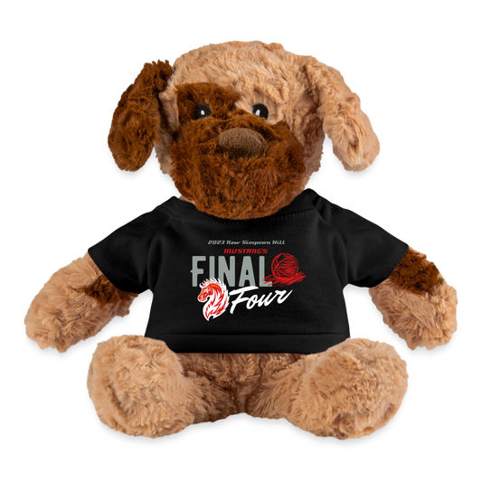 New Simpson Hill Mustangs 2023 " Final Four" Stuffed Dog - black