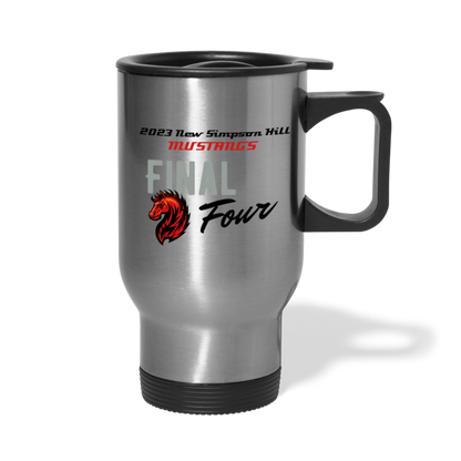 New Simpson Hill Mustangs 2023 Final Four Travel Mug - silver