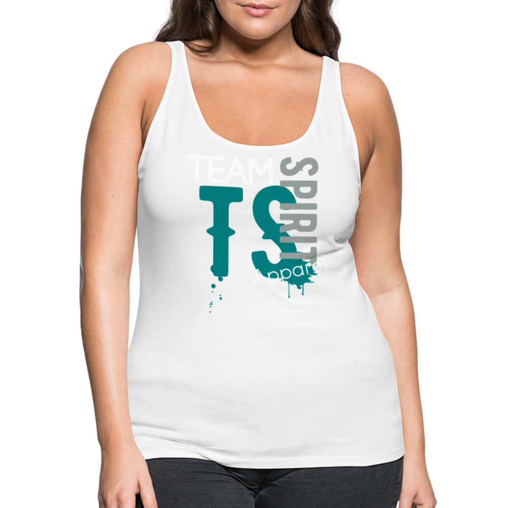 Team Spirit Apparel Women’s Premium Tank Top - white