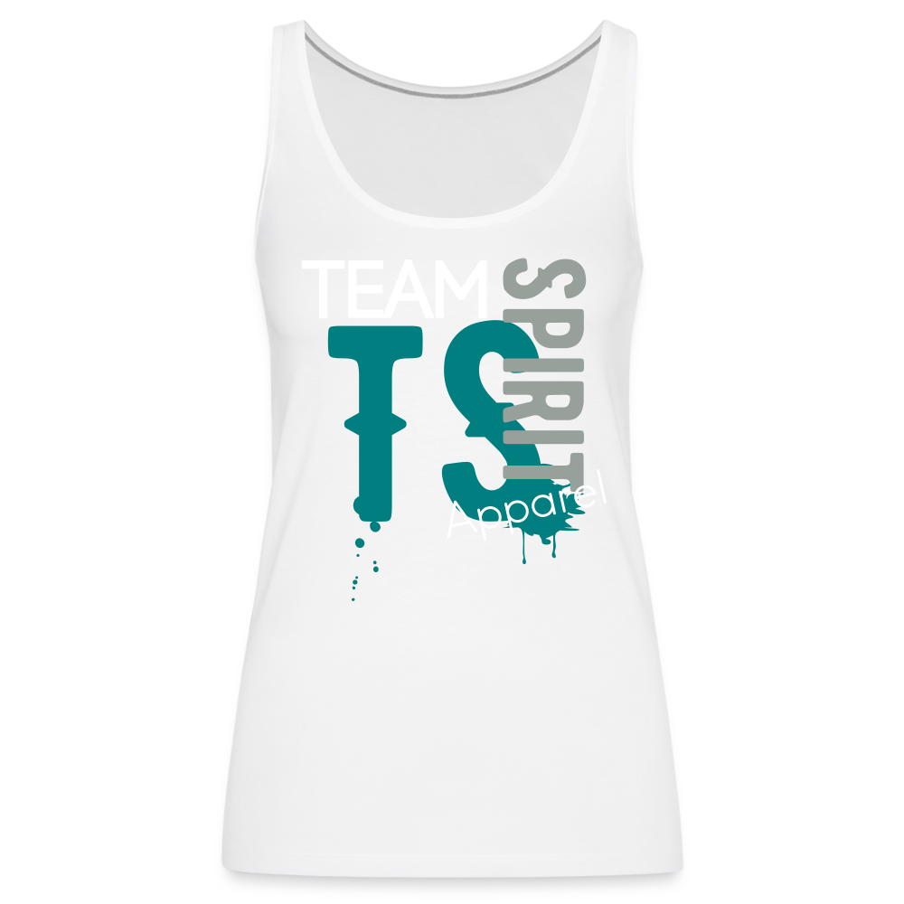 Team Spirit Apparel Women’s Premium Tank Top - white