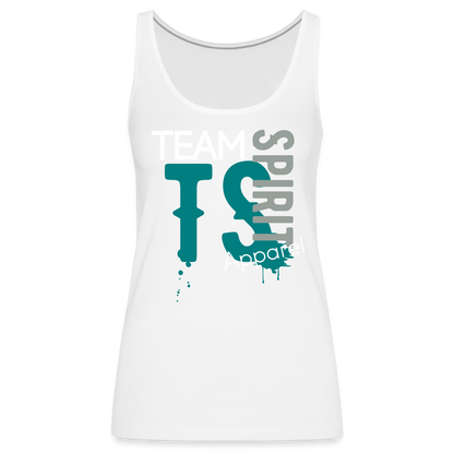 Team Spirit Apparel Women’s Premium Tank Top - white