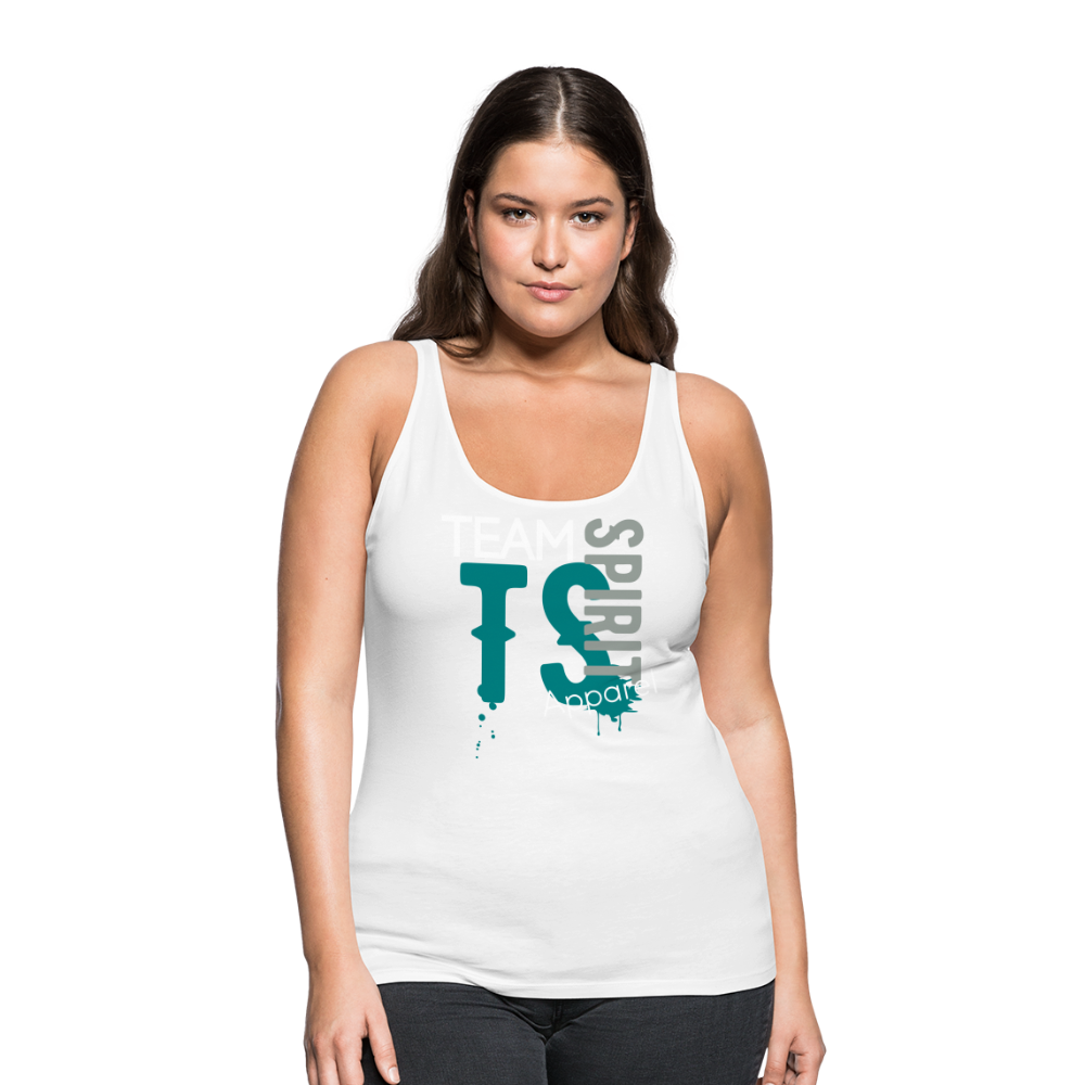 Team Spirit Apparel Women’s Premium Tank Top - white