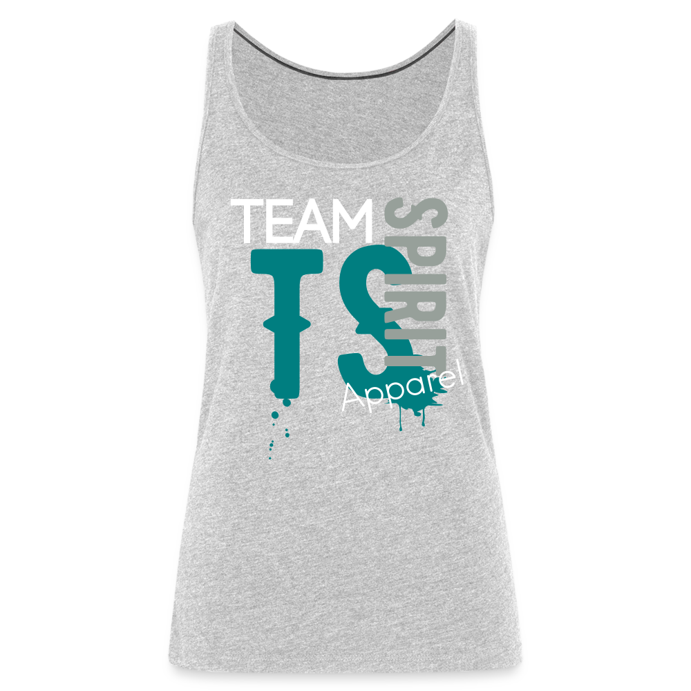 Team Spirit Apparel Women’s Premium Tank Top - heather gray