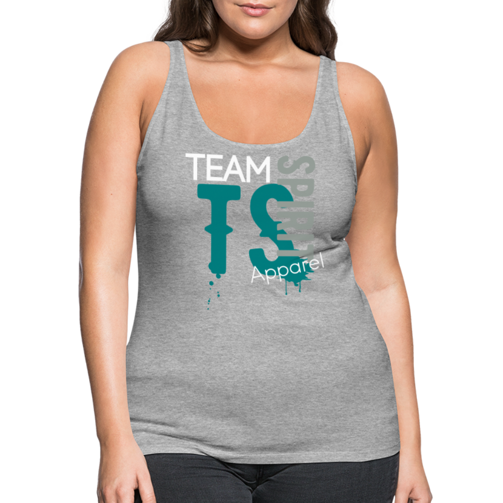 Team Spirit Apparel Women’s Premium Tank Top - heather gray