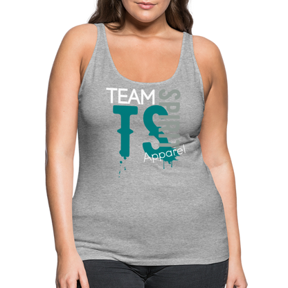 Team Spirit Apparel Women’s Premium Tank Top - heather gray