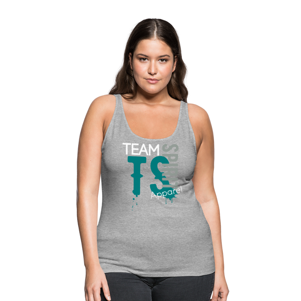 Team Spirit Apparel Women’s Premium Tank Top - heather gray