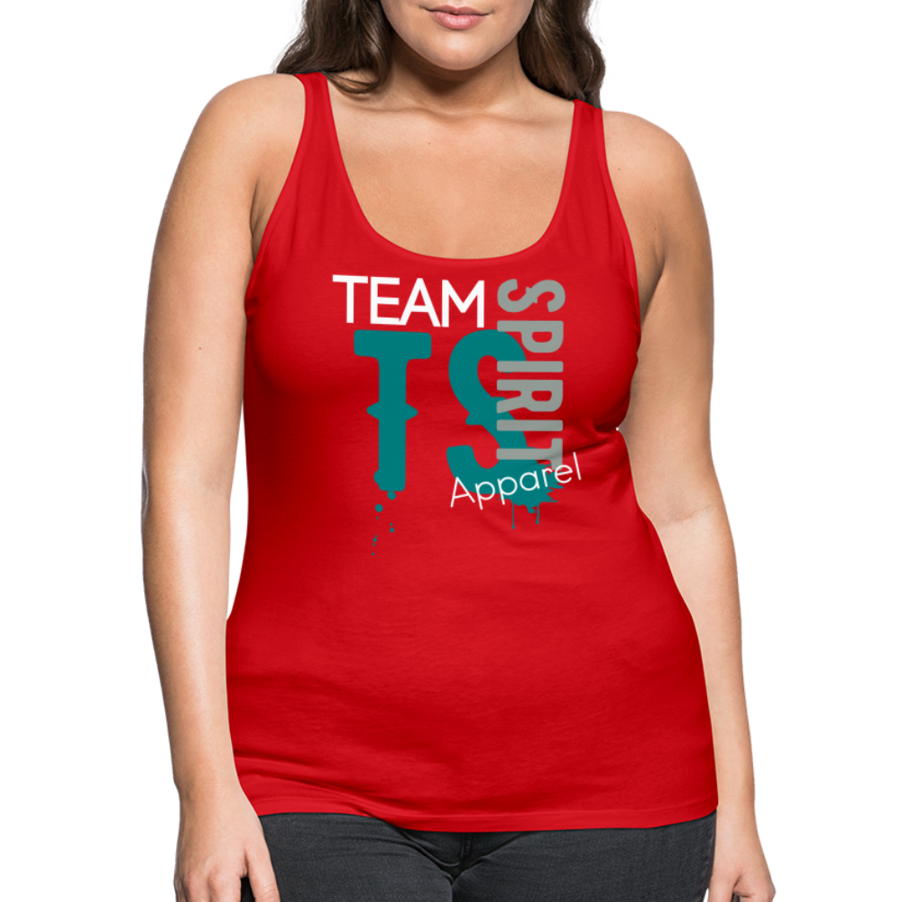 Team Spirit Apparel Women’s Premium Tank Top - red