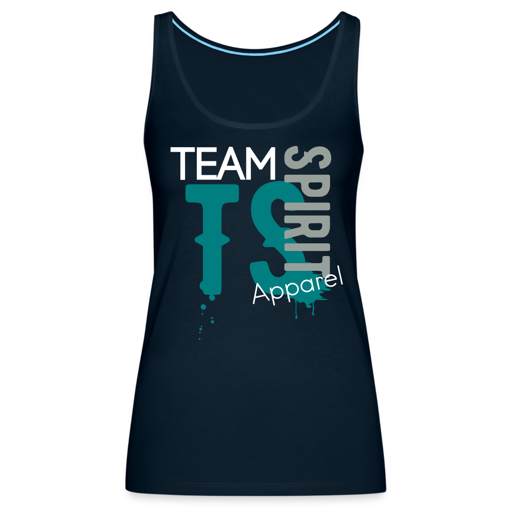 Team Spirit Apparel Women’s Premium Tank Top - deep navy