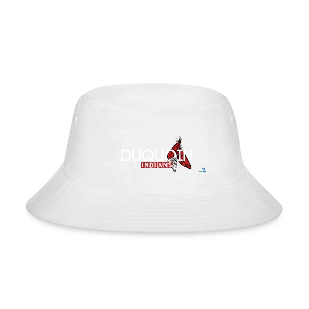 DuQuoin Indians Bucket Hat - white