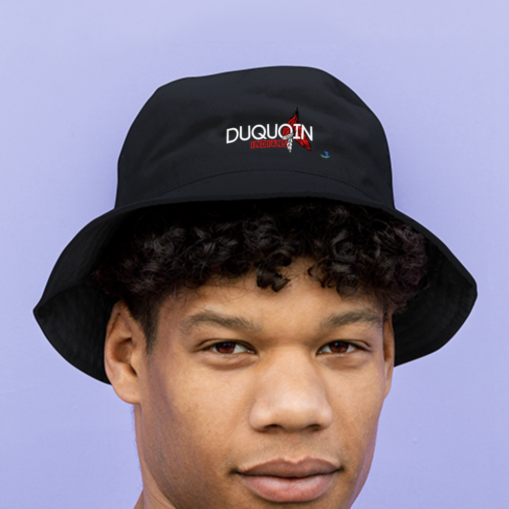 DuQuoin Indians Bucket Hat - black