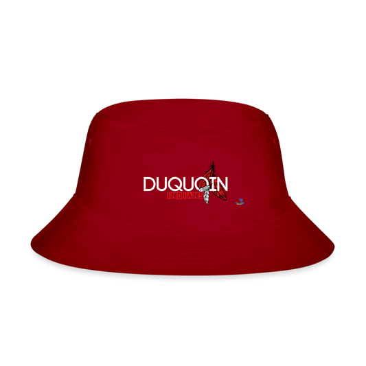 DuQuoin Indians Bucket Hat - red