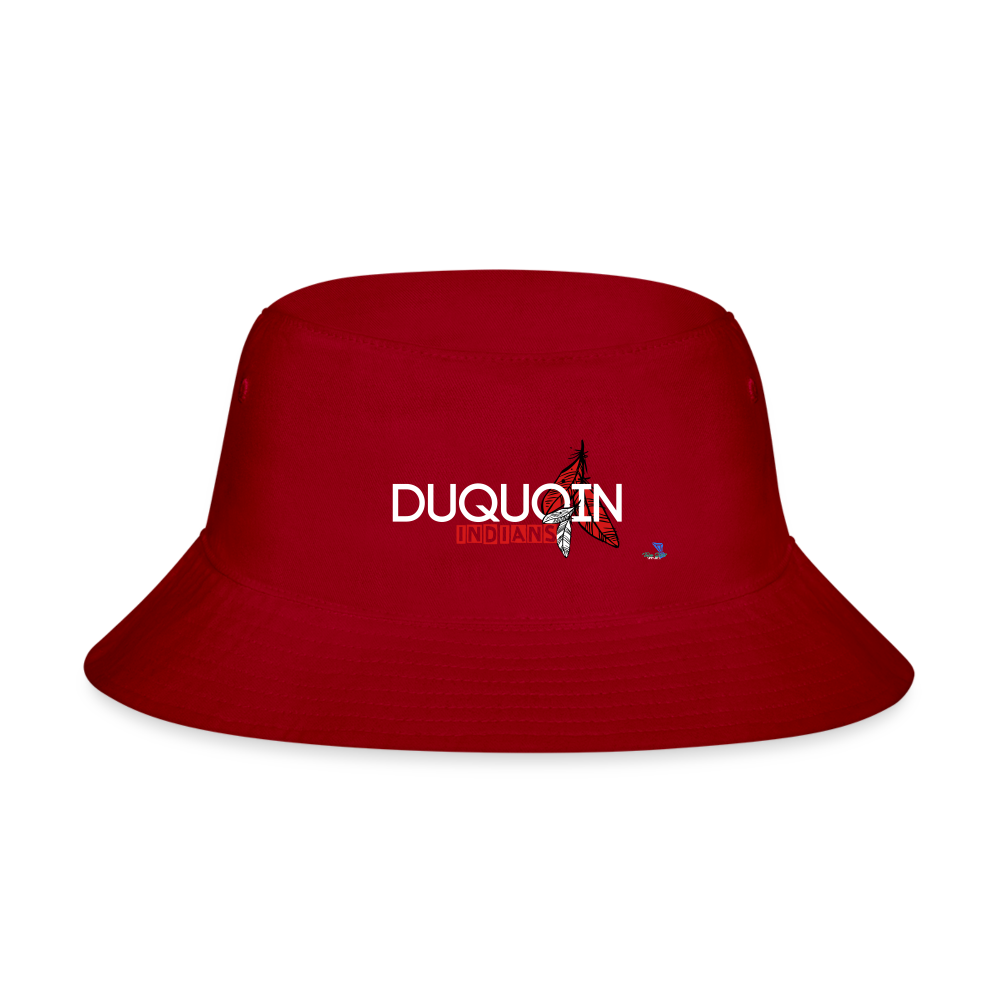 DuQuoin Indians Bucket Hat - red