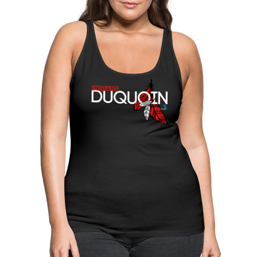 DuQuoin Indians Women’s Premium Tank Top - black