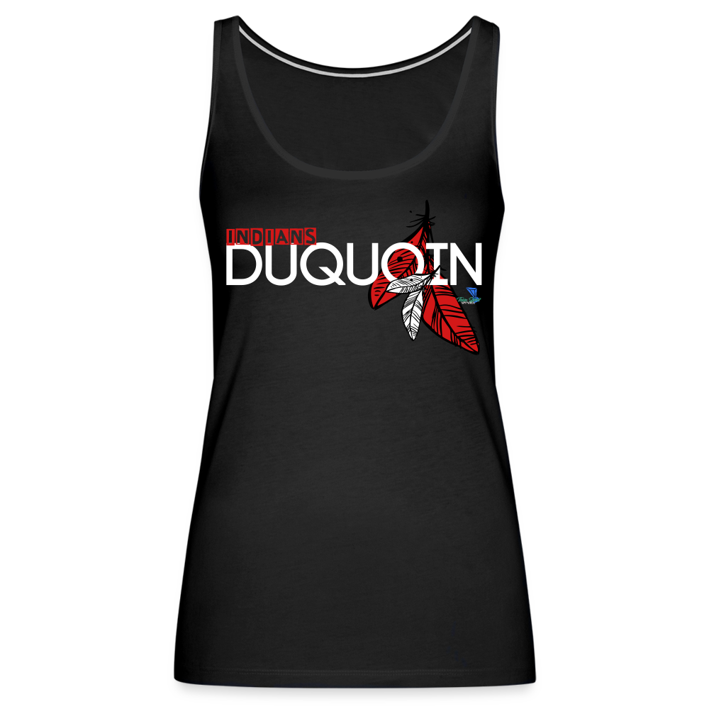 DuQuoin Indians Women’s Premium Tank Top - black