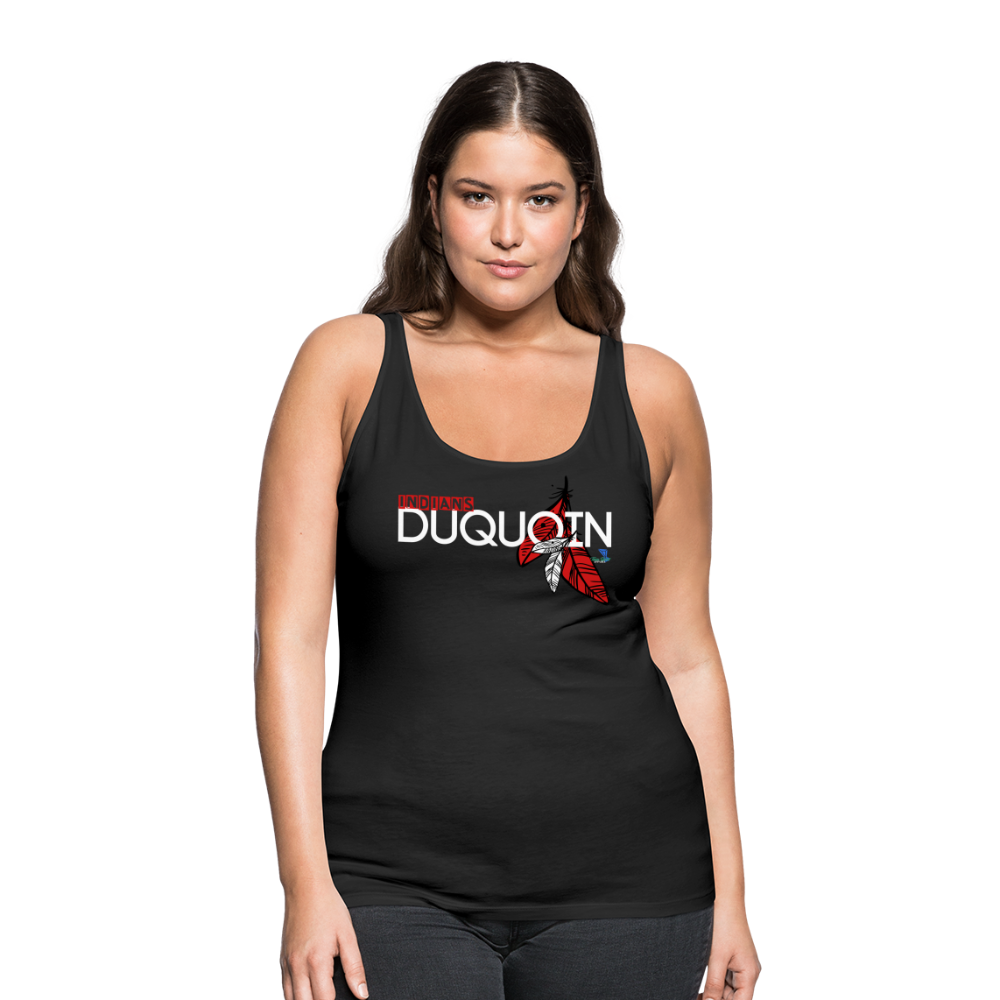 DuQuoin Indians Women’s Premium Tank Top - black