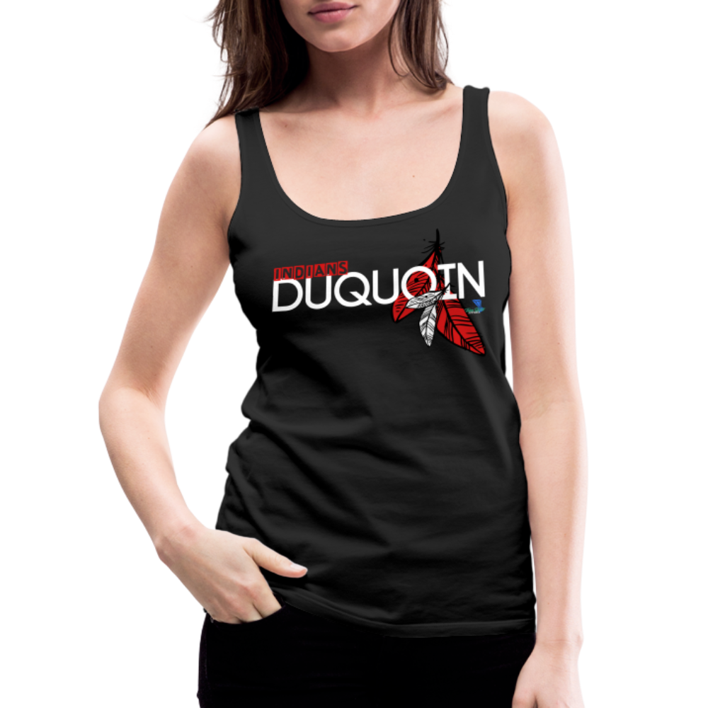 DuQuoin Indians Women’s Premium Tank Top - black