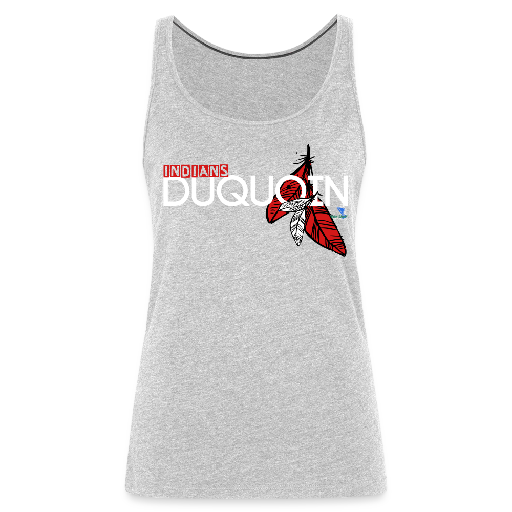 DuQuoin Indians Women’s Premium Tank Top - heather gray