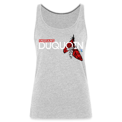 DuQuoin Indians Women’s Premium Tank Top - heather gray