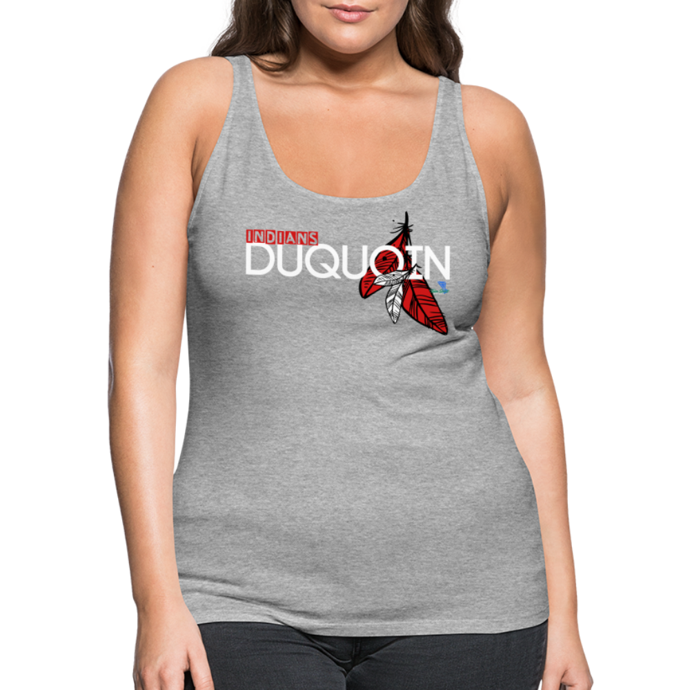 DuQuoin Indians Women’s Premium Tank Top - heather gray