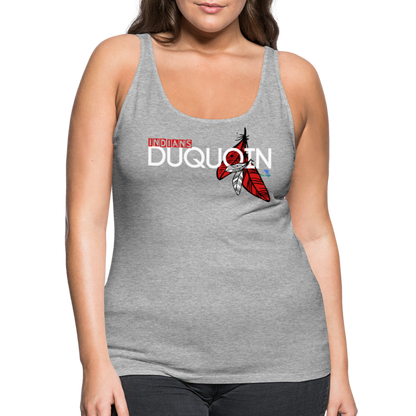 DuQuoin Indians Women’s Premium Tank Top - heather gray