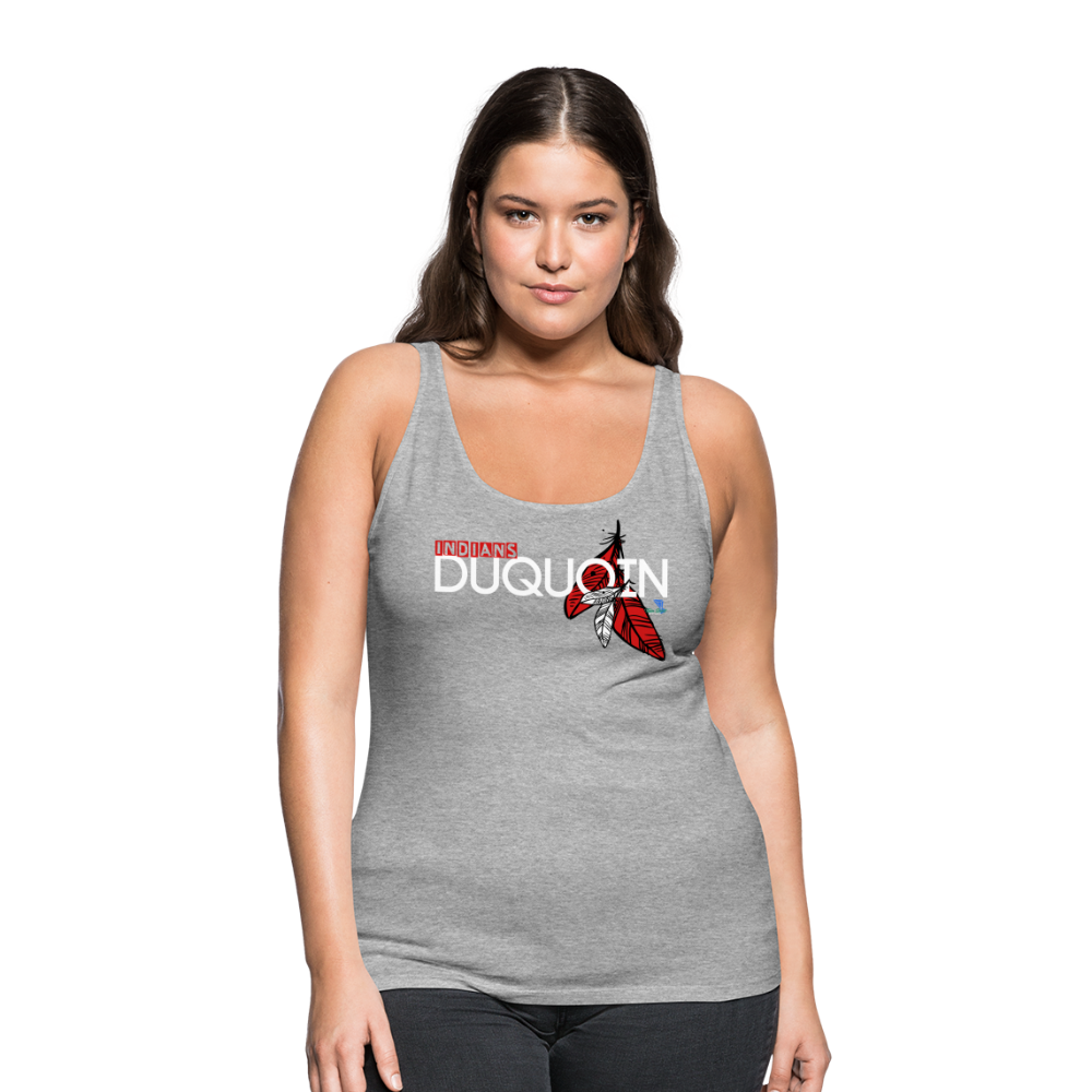 DuQuoin Indians Women’s Premium Tank Top - heather gray