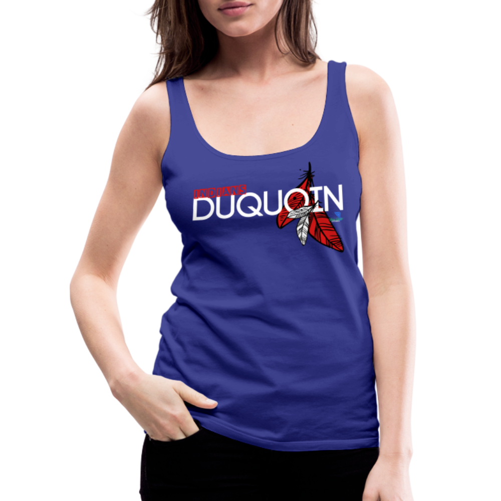 DuQuoin Indians Women’s Premium Tank Top - royal blue