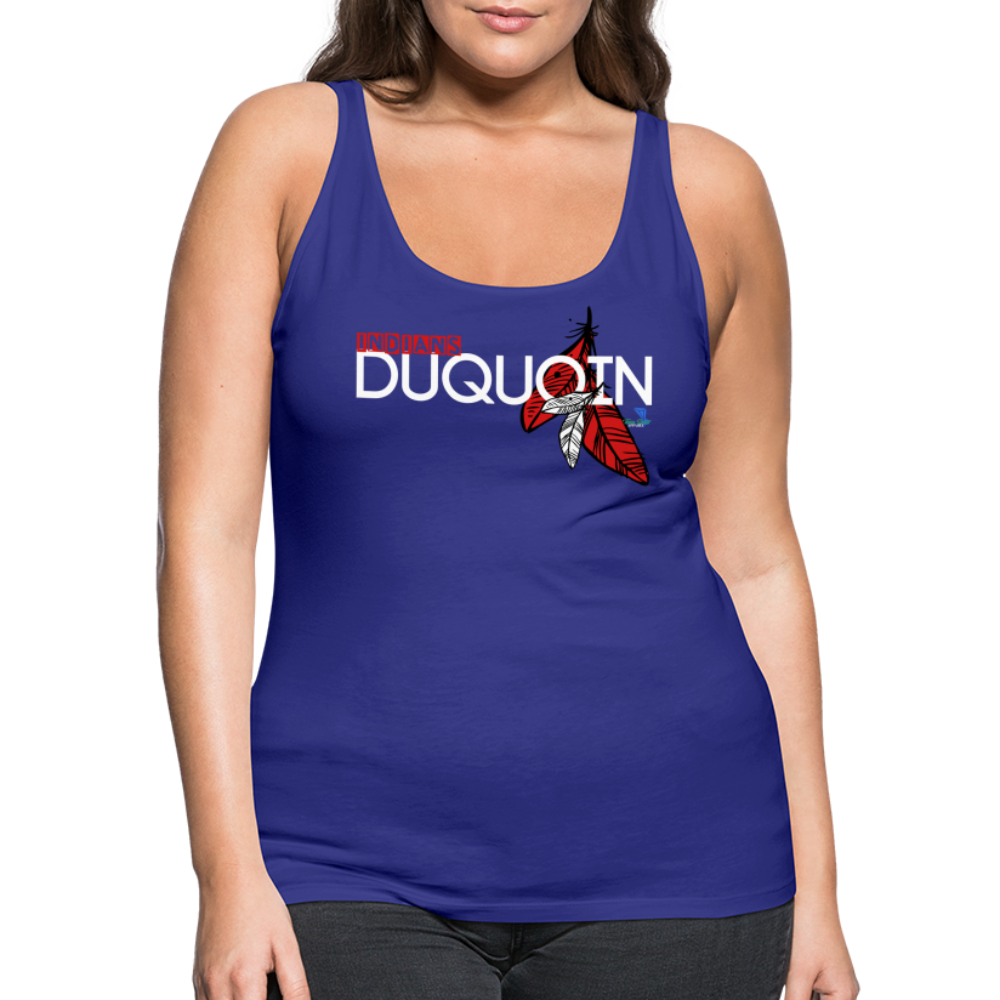 DuQuoin Indians Women’s Premium Tank Top - royal blue