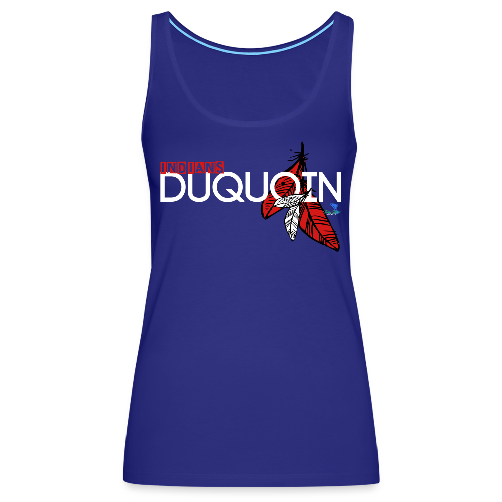 DuQuoin Indians Women’s Premium Tank Top - royal blue