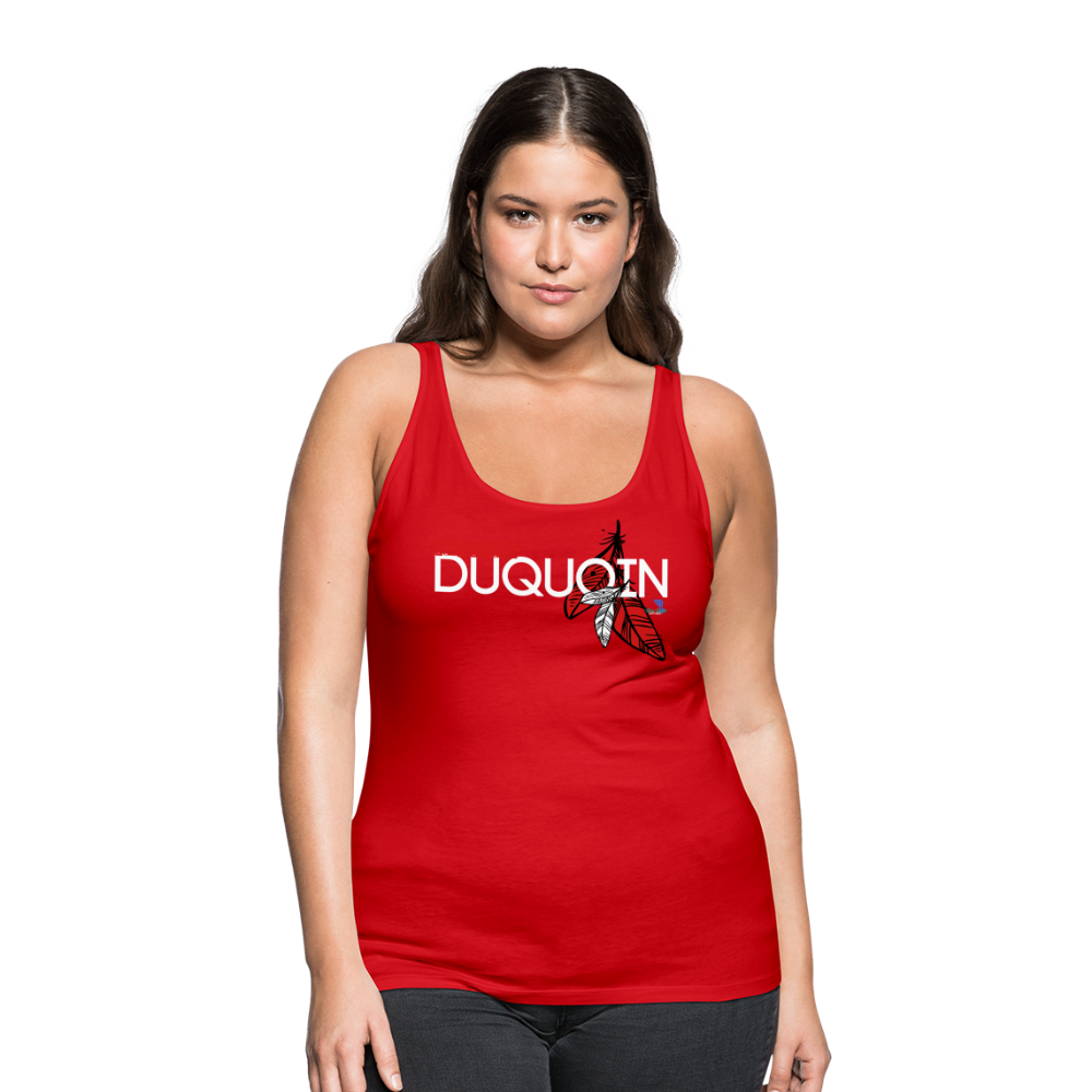 DuQuoin Indians Women’s Premium Tank Top - red