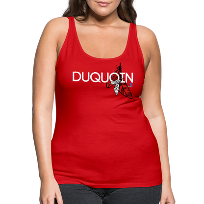 DuQuoin Indians Women’s Premium Tank Top - red