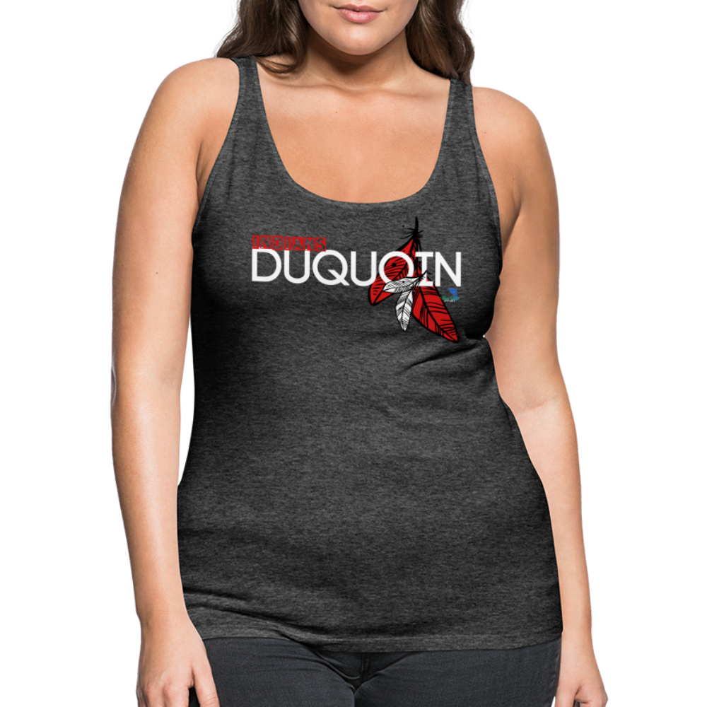 DuQuoin Indians Women’s Premium Tank Top - charcoal grey