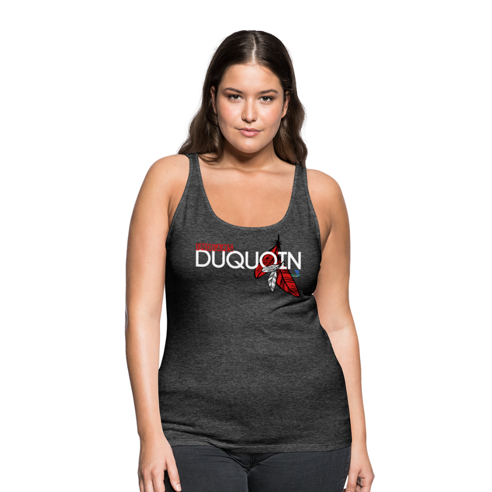 DuQuoin Indians Women’s Premium Tank Top - charcoal grey