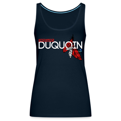 DuQuoin Indians Women’s Premium Tank Top - deep navy