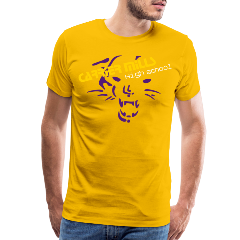 Carrier Mills Wildcats Men's Premium T-Shirt - sun yellow