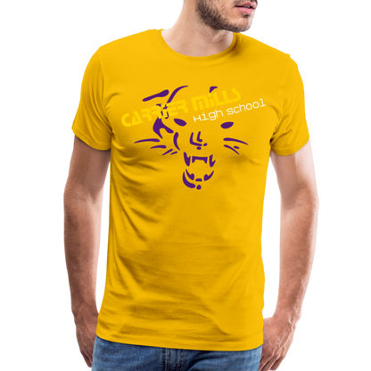 Carrier Mills Wildcats Men's Premium T-Shirt - sun yellow