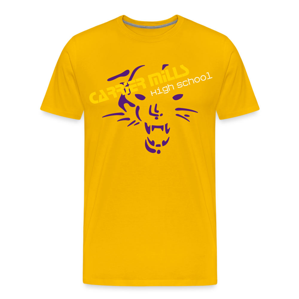 Carrier Mills Wildcats Men's Premium T-Shirt - sun yellow