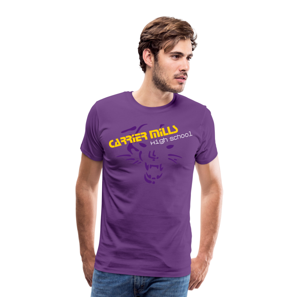 Carrier Mills Wildcats Men's Premium T-Shirt - purple