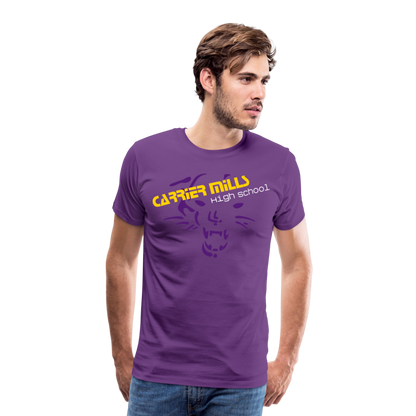 Carrier Mills Wildcats Men's Premium T-Shirt - purple