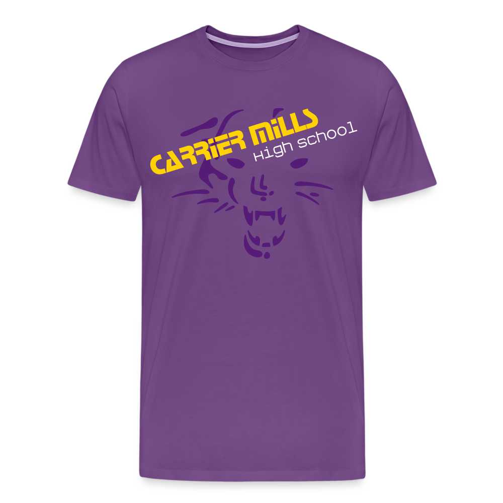 Carrier Mills Wildcats Men's Premium T-Shirt - purple