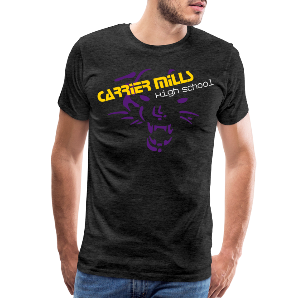 Carrier Mills Wildcats Men's Premium T-Shirt - charcoal grey